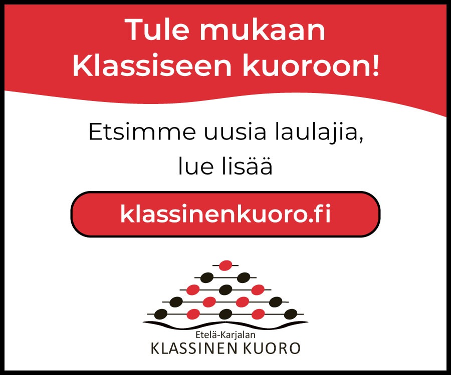 Tule mukaan Klassiseen kuoroon! Etsimme uusia laulajia, lue lisää klassinenkuoro.fi